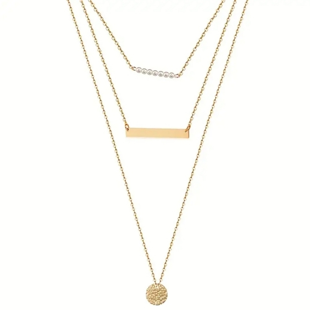 COPY - Boho 14K Gold Plated Multi-Layer NIB